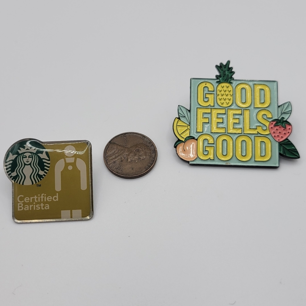 Collectible Starbucks Pins 2019 Certified Good Vibes Hipster Preppy Unisex